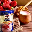 Strawberry instant oatmeal drink