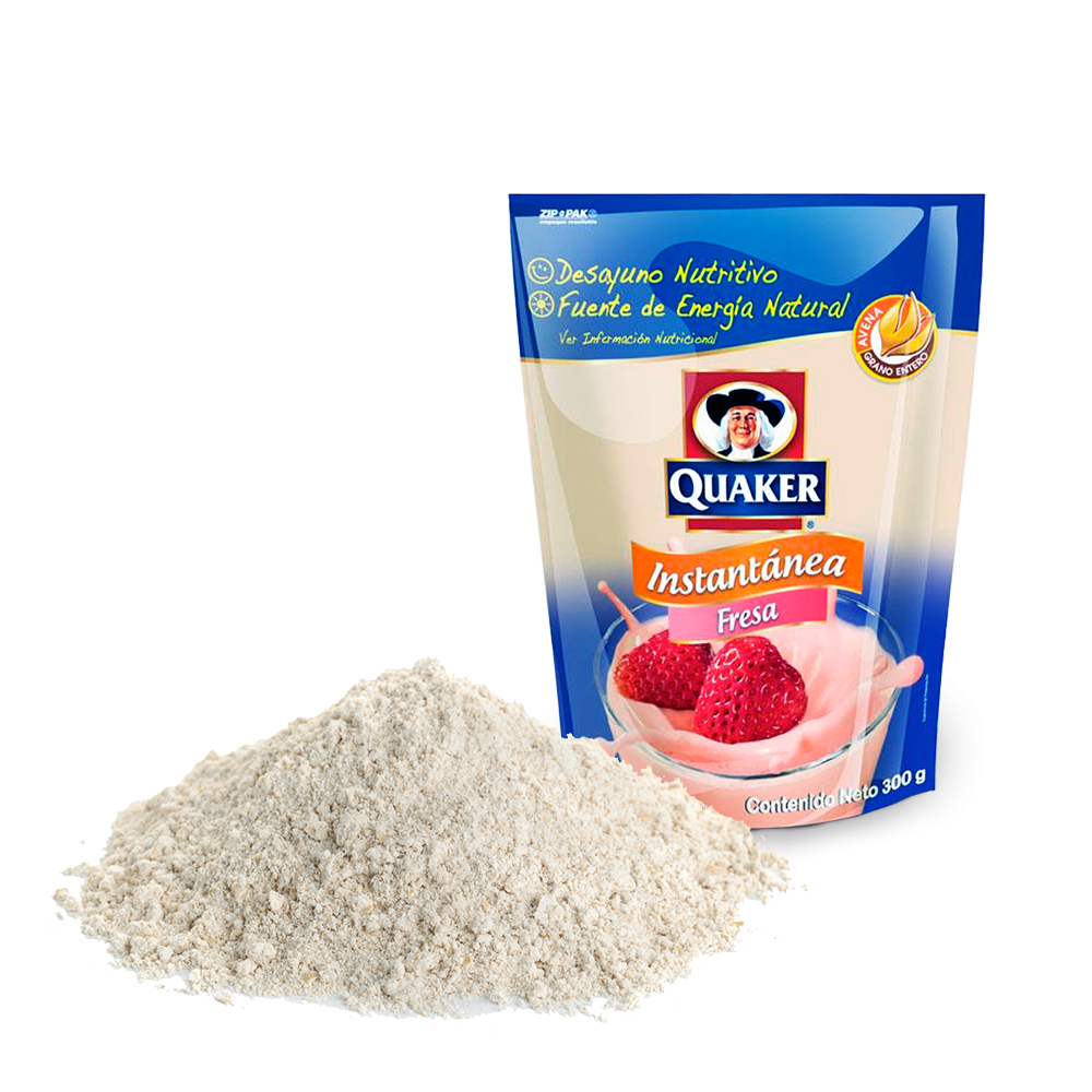 Strawberry instant oatmeal drink