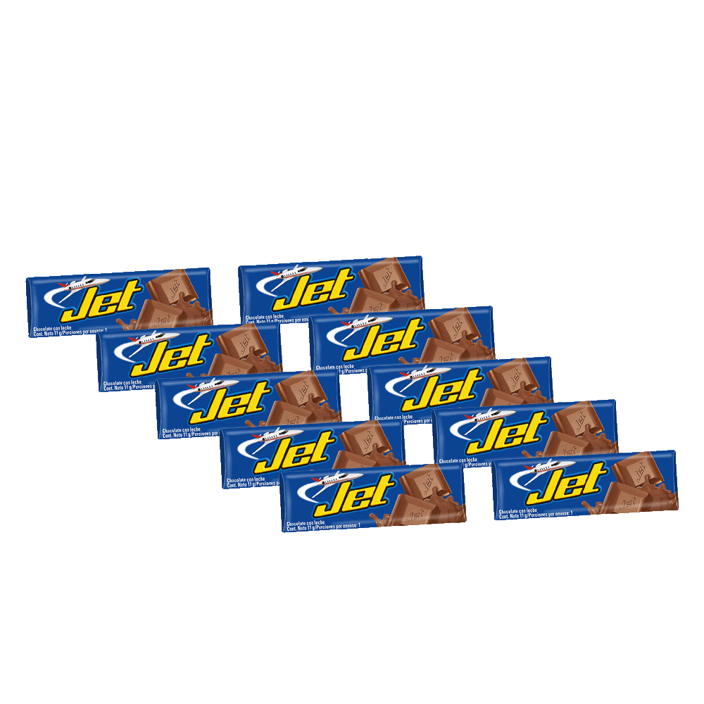 Chocolatina Jet x 10 uds