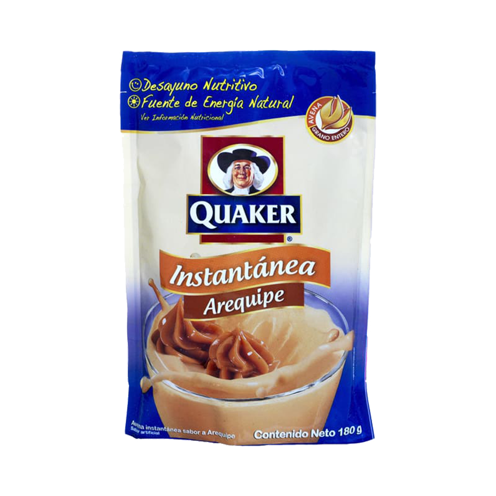 Caramel flavoured instant oatmeal drink
