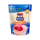 Strawberry flavoured instant oatmeal drink